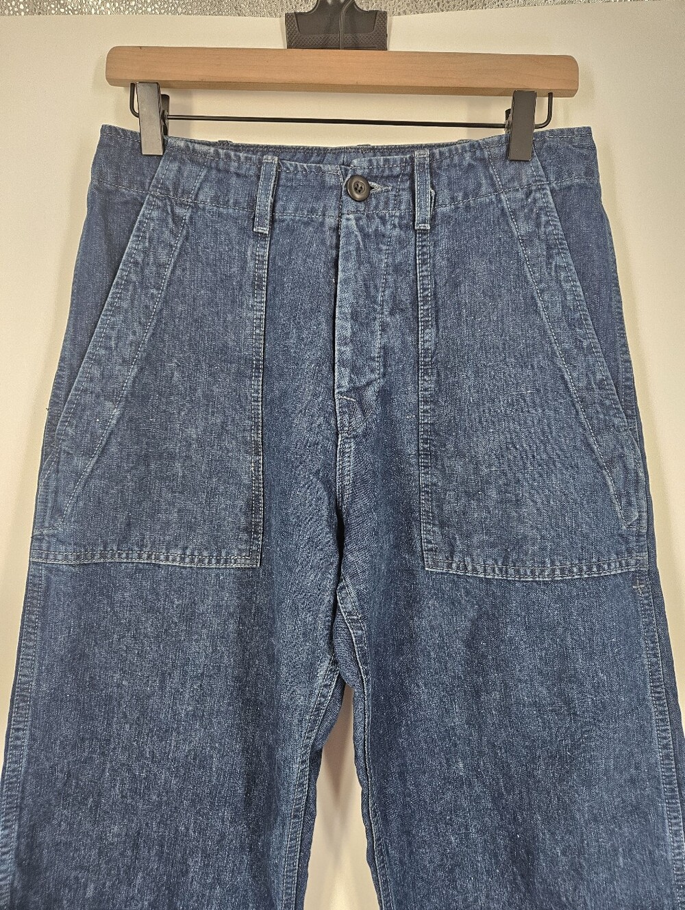 Imogene + Willie Dark Indigo Blake Military Trouser Jeans - Picture 3 of 12